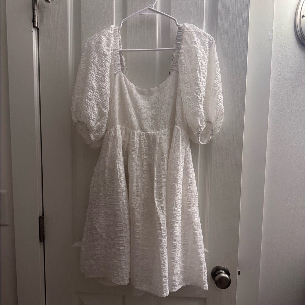 MINKPINK white Textured Dress